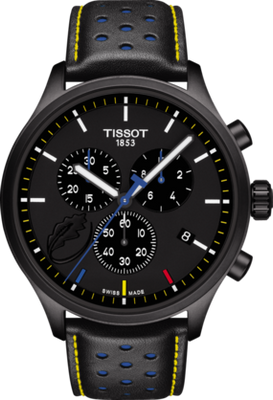 Horlogeband Tissot T1166173605107 / T600041553 Leder Zwart 22mm