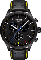 Horlogeband Tissot T1166173605107 / T600041553 Leder Zwart 22mm