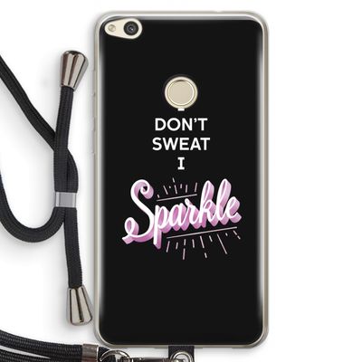Sparkle quote: Huawei Ascend P8 Lite (2017) Transparant Hoesje met koord