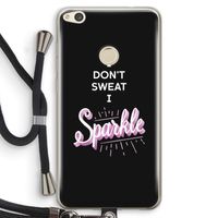 Sparkle quote: Huawei Ascend P8 Lite (2017) Transparant Hoesje met koord