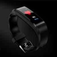 115Plus 0.96 inch OLED kleur scherm Slimme armband, sedentaire Remind(Black) Support Call herinnering /hartslag monitoring /Blood Pressure Monitoring