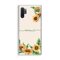 Zonnebloemen: Samsung Galaxy Note 10 Plus Transparant Hoesje