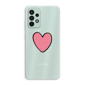 Hartje: Samsung Galaxy A52s 5G Transparant Hoesje