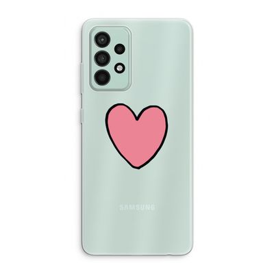 Hartje: Samsung Galaxy A52s 5G Transparant Hoesje