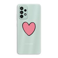 Hartje: Samsung Galaxy A52s 5G Transparant Hoesje