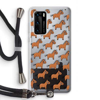 Pony: Huawei P40 Transparant Hoesje met koord