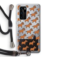 Pony: Huawei P40 Transparant Hoesje met koord