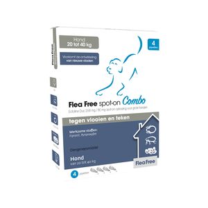 Flea Free Spot-On Combo Hond 20-40 kg 4 pip.