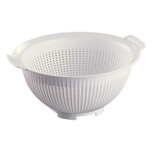 Keuken vergiet - wit - dia 23 cm - Plastic vergiet voor voedsel - Horeca/Restaurant kwaliteit