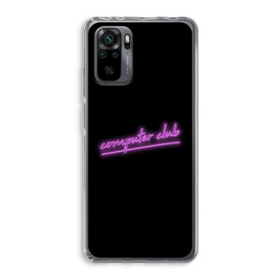 Vice Black: Xiaomi Redmi Note 10 Pro Transparant Hoesje