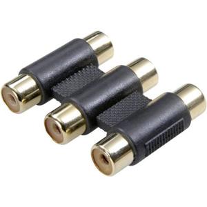 SpeaKa Professional SP-7870664 Cinch Audio Adapter [3x Cinch-koppeling - 3x Cinch-koppeling] Zwart