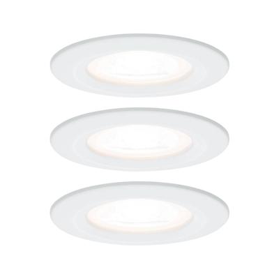 Paulmann Inbouwlamp voor badkamer Set van 3 stuks 19.5 W Wit (mat)