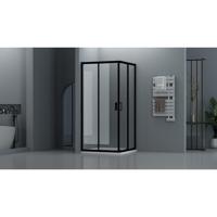 Adema Dawn Douchecabine - 80x80cm - vierkant - zwart mat SW1381738