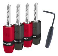 AudioQuest Suregrip 300 BFA/Banaan zilver 4 st