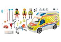 PLAYMOBIL City Life - Ambulance met licht en geluid constructiespeelgoed 71202 - thumbnail