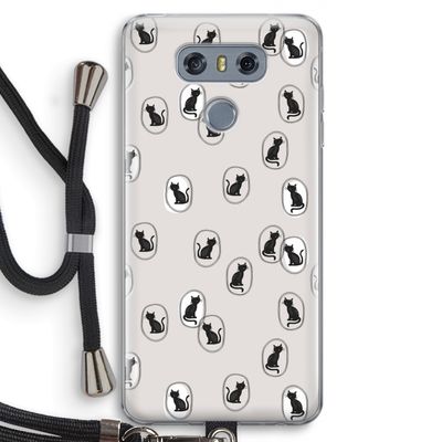 Miauw: LG G6 Transparant Hoesje met koord