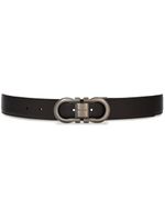 Ferragamo ceinture en cuir à design réversible - Noir