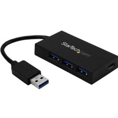 StarTech.com HB30A3A1CFB USB 3.0 (3.1 Gen 1) Type-A 5000Mbit/s Zwart hub & concentrator