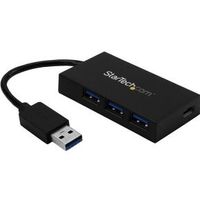 StarTech.com HB30A3A1CFB USB 3.0 (3.1 Gen 1) Type-A 5000Mbit/s Zwart hub & concentrator