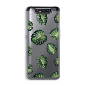 Tropische bladeren: Samsung Galaxy A80 Transparant Hoesje