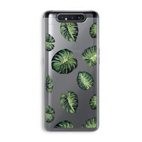 Tropische bladeren: Samsung Galaxy A80 Transparant Hoesje