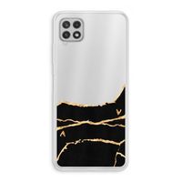 Gouden marmer: Samsung Galaxy A22 4G Transparant Hoesje