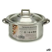 Kookpot met Deksel Kinvara 100002 100002 Zilverkleurig Ø 14 cm 1 L 20,5 x 7 x 14 cm 20,5 x 9,5 x 16 cm 14 x 7 x 20,5 cm (10 Stuk