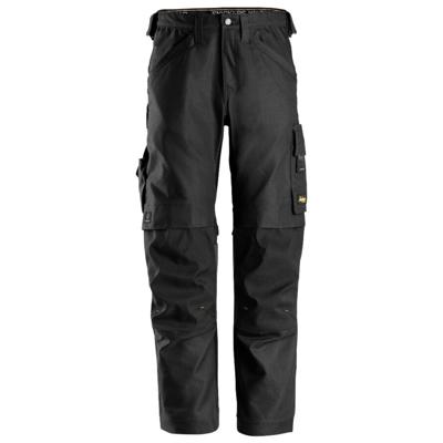 Snickers Workwear Canvas+ werkbroek - 6324 - zwart - maat 52