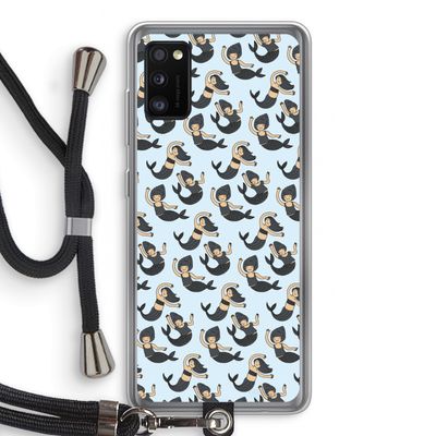 Zeemeermin: Samsung Galaxy A41 Transparant Hoesje met koord