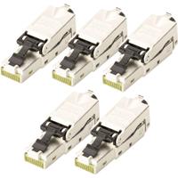 Digitus DN-93631-5 RJ45-inbouwmodule Keystone CAT 6A - thumbnail