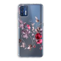 Mooie bloemen: Motorola Moto G9 Plus Transparant Hoesje
