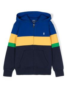 Ralph Lauren Kids hoodie à motif Polo Pony brodé - Bleu