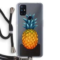 Grote ananas: OnePlus Nord N10 5G Transparant Hoesje met koord