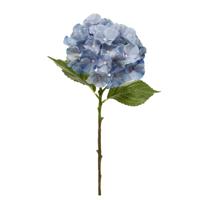 Hortensia kunstbloem 50cm blauw