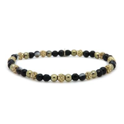 Karma Armband Spiral Tuscan Sun Elastic Gold Crystal