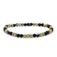 Karma Armband Spiral Tuscan Sun Elastic Gold Crystal