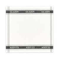 DDDDD theedoek glazen zwart/wit 6 stuks