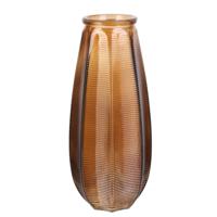 Home deco factory Bloemenvaas Capella - boeket - glas - amber- H28 cm