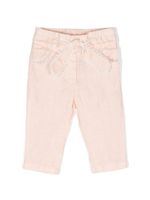 Chloé Kids jean droit à taille nouée - Rose