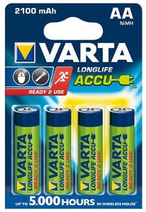 4 x AA Varta Ready2use batterijen - 2100mAh