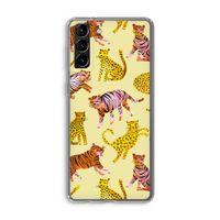 Cute Tigers and Leopards: Samsung Galaxy S21 Plus Transparant Hoesje