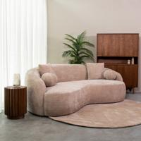LABEL51 2,5-zits Organische Bank 'Novo' Elite stof, kleur Clay