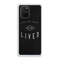 To be lived: Samsung Galaxy S10 Lite Transparant Hoesje To be lived: Samsung Galaxy S10 Lite Transparant Hoesje