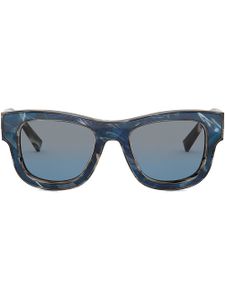 Dolce & Gabbana Eyewear lunettes de soleil Domenico à monture rectangulaire - Bleu