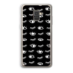 Eye pattern #3: Samsung Galaxy A8 (2018) Transparant Hoesje