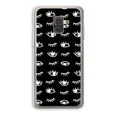 Eye pattern #3: Samsung Galaxy A8 (2018) Transparant Hoesje