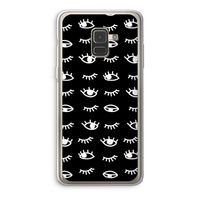 Eye pattern #3: Samsung Galaxy A8 (2018) Transparant Hoesje