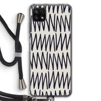 Marrakech Zigzag: Samsung Galaxy A22 5G Transparant Hoesje met koord