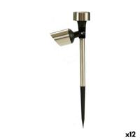 Markeerder Ibergarden Zilverkleurig Staal 15 x 10 x 28 cm 15 x 29 x 10 cm Scharnierende Zonne-energie (12 Stuks)