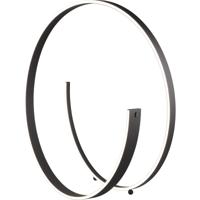 LED Vloerlamp - Cinque Cinardi - 1 Lichtpunt van 42 Watt - Dimbaar - Aanpasbare Lichtkleur - Voetschakelaar - Mat Zwart - Metaal